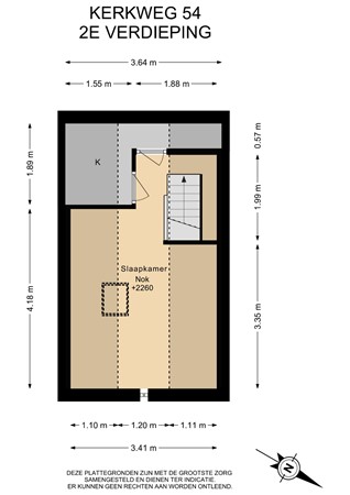 Floorplan - Kerkweg 54, 1432 EJ Aalsmeer